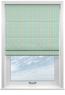 Puddle Down, Duck Stripe Egg - Roman Blind